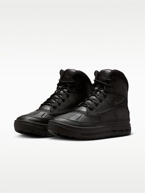 Nike ACG Woodside II Boots Black Leather Nylon Youth 2